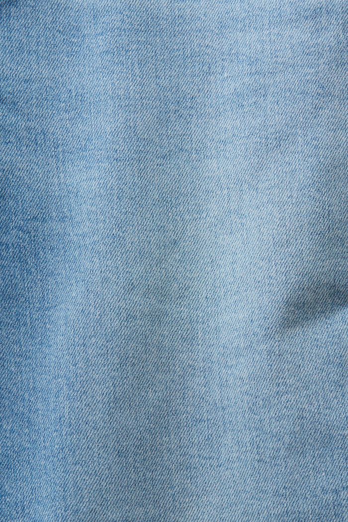 Raka ankellånga jeans med medelhög midja, BLUE LIGHT WASHED, detail image number 6