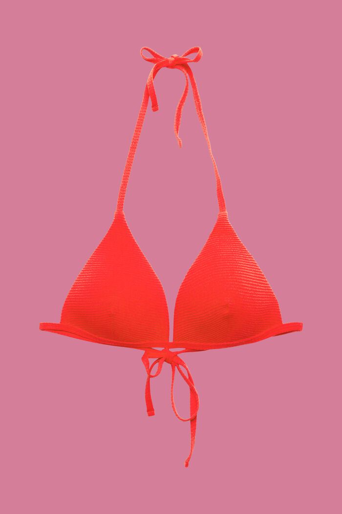 Vadderad trekantig bikiniöverdel, RED, detail image number 4