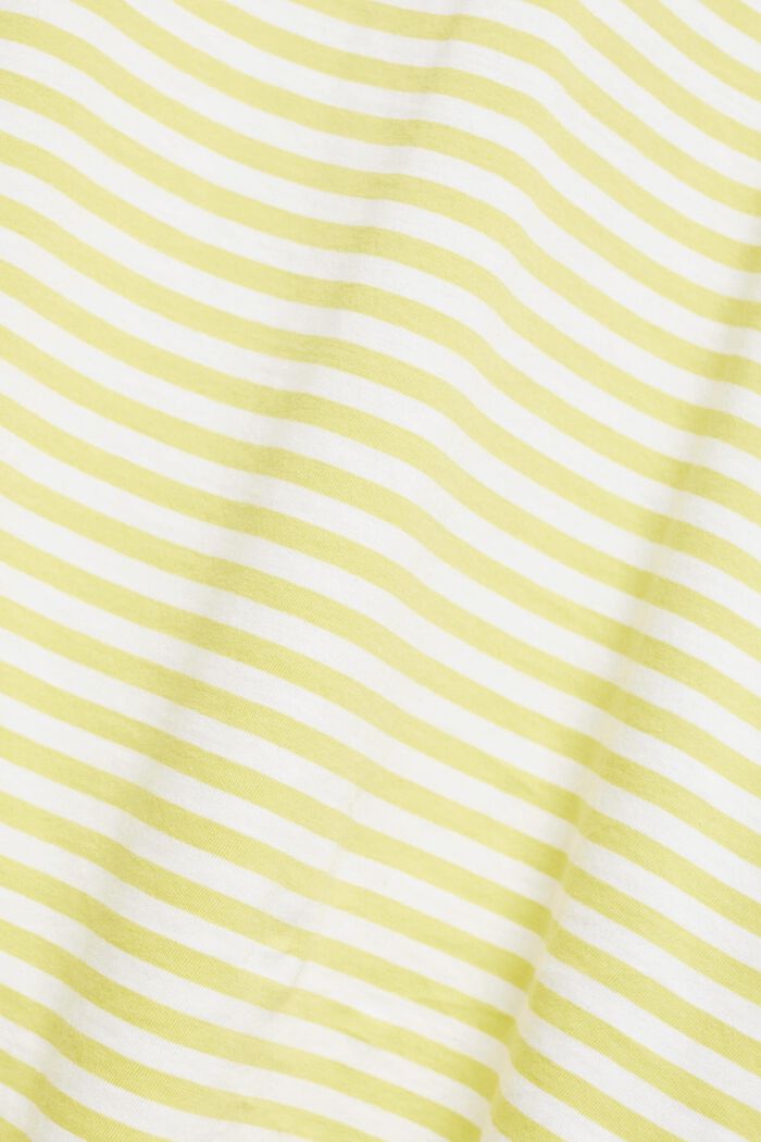 T-shirt i jersey med randmönster, BRIGHT YELLOW, detail image number 5