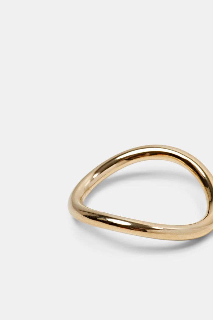Guldfärgad våg-ring, GOLD, detail image number 2