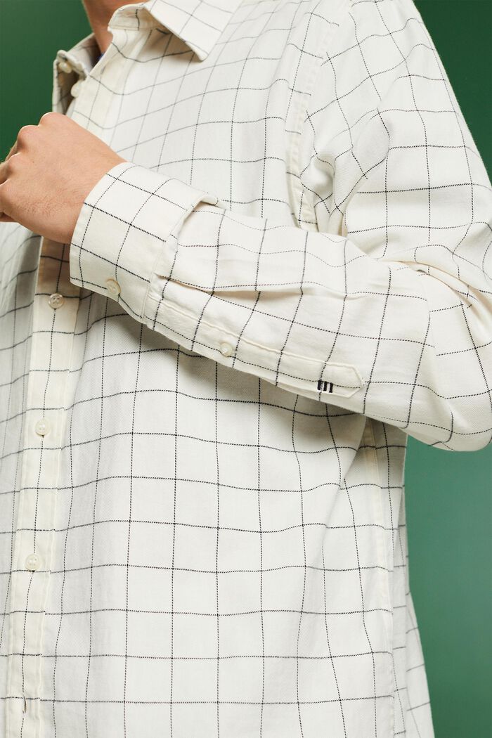 Rutig flanellskjorta med normal passform, ICE, detail image number 3
