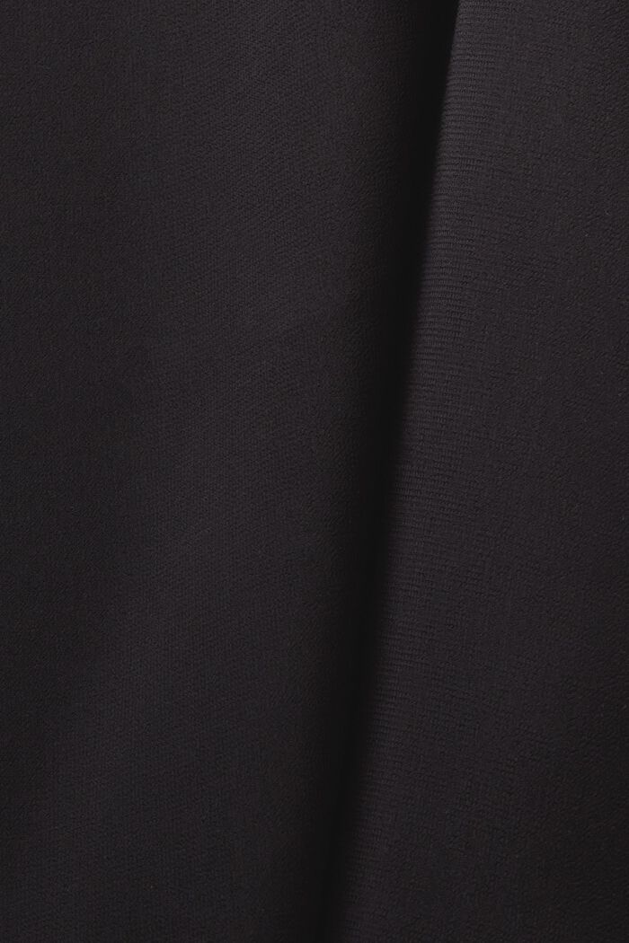 Ärmlös blus i crêpechiffong, BLACK, detail image number 5