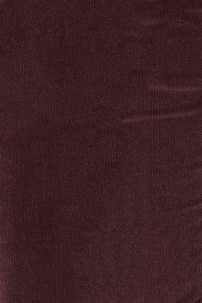Manchesterbyxa i bomullsstretch med mudd över magen, COFFEE, detail image number 1