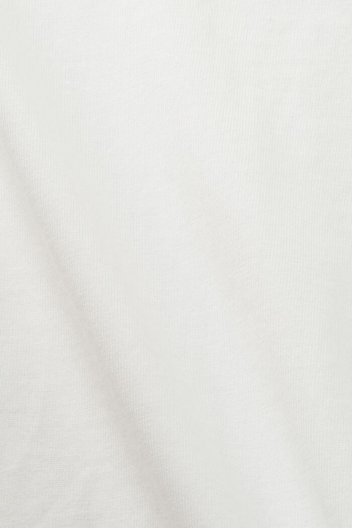 T-shirt i bomull med logotryck, OFF WHITE, detail image number 5