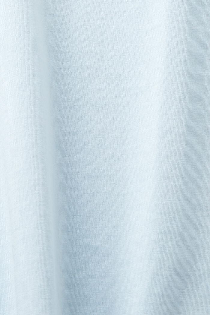 T-shirt med rund ringning och kort ärm, PASTEL BLUE, detail image number 5