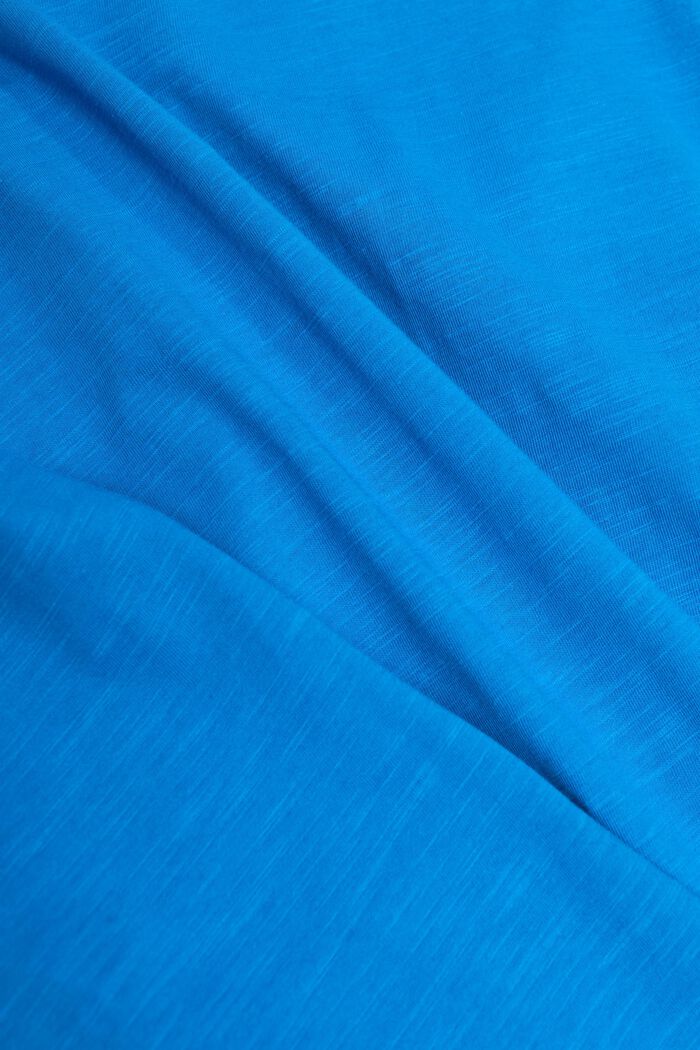 T-shirt i bomullsjersey, BRIGHT BLUE, detail image number 5