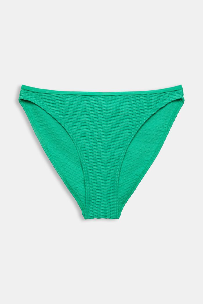 Återvunnet: texturerad bikiniunderdel, GREEN, detail image number 4
