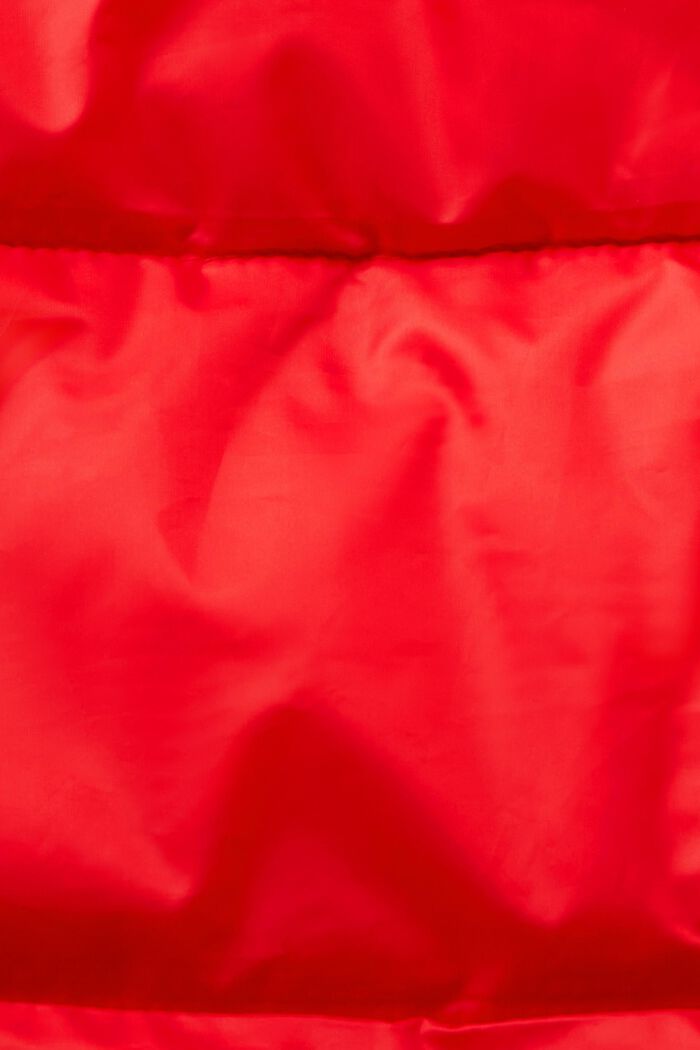 Återvunnet: dunjacka med huva, RED, detail image number 5