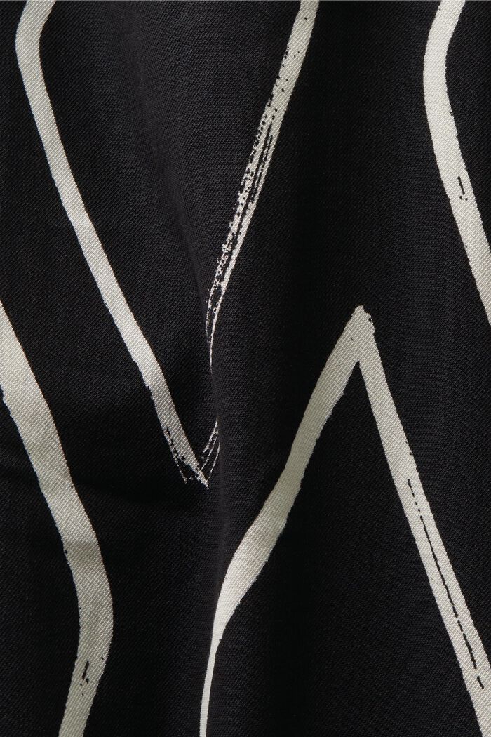 Mönstrad skjortklänning, BLACK, detail image number 5