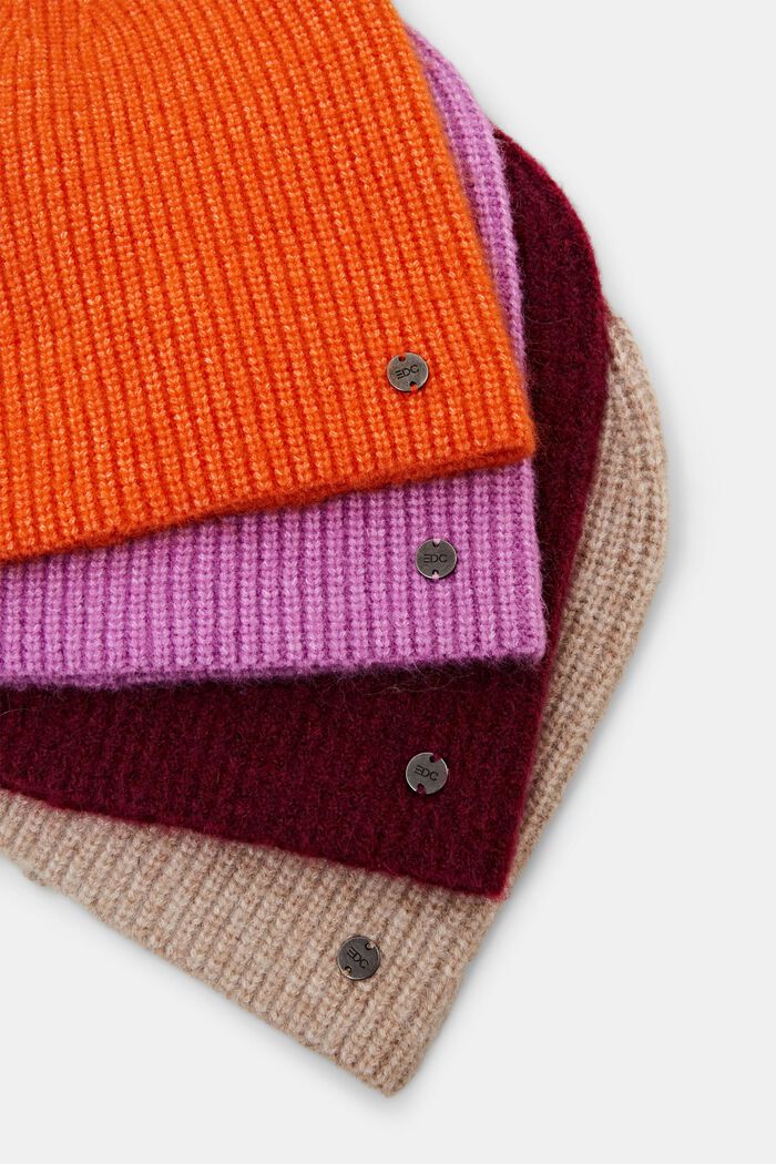 Stickad beanie, LILAC, detail image number 3