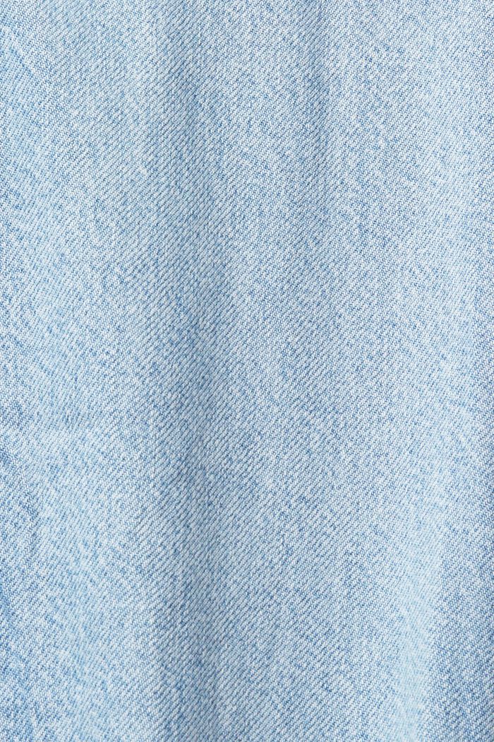 Av TENCEL™: Kort blus i denimlook, BLUE BLEACHED, detail image number 4