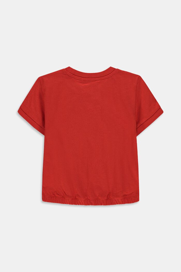 T-shirt med reflekterande tryck, RED, detail image number 1