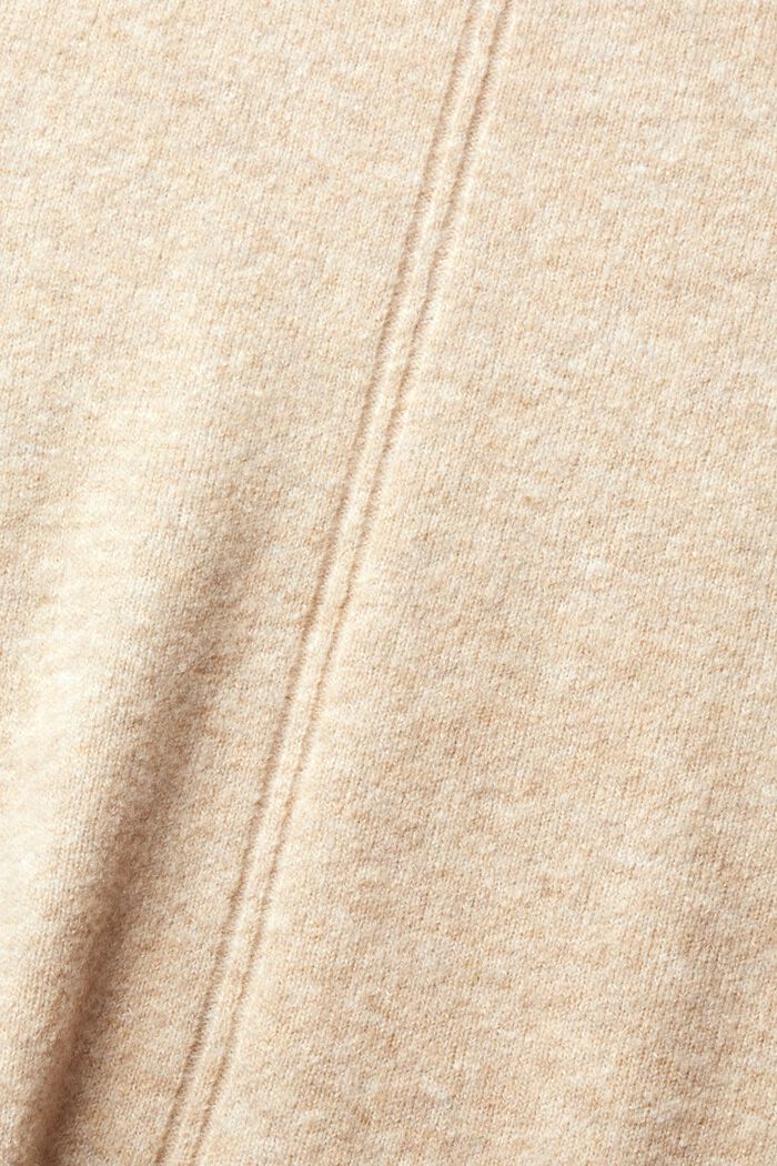 Med ull: mjuk tröja med ståkrage, SAND, detail image number 1