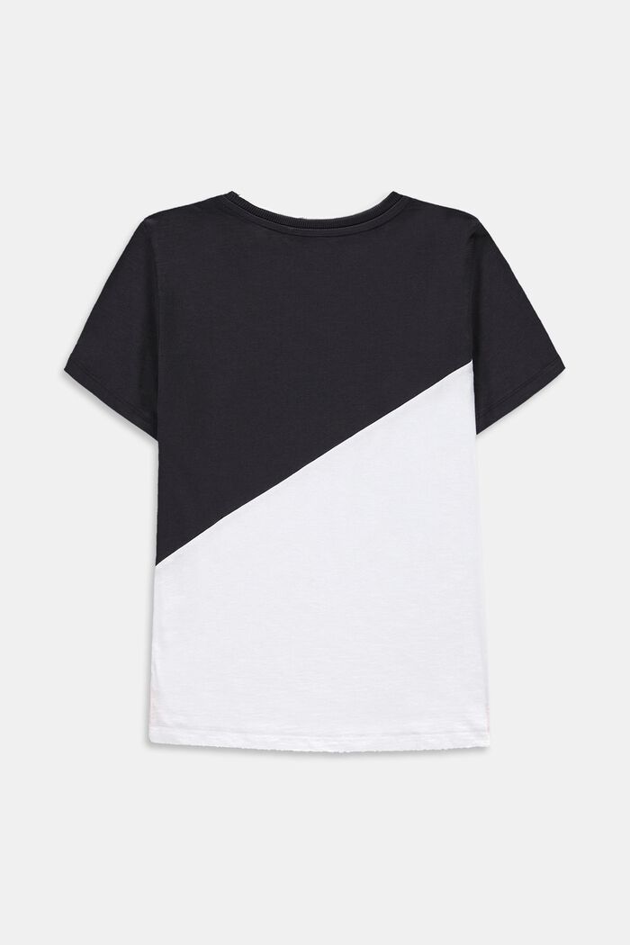Oversize-T-shirt med färgblock, WHITE, detail image number 1