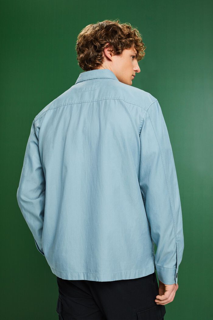 Button down-skjorta i twill, TEAL BLUE, detail image number 2