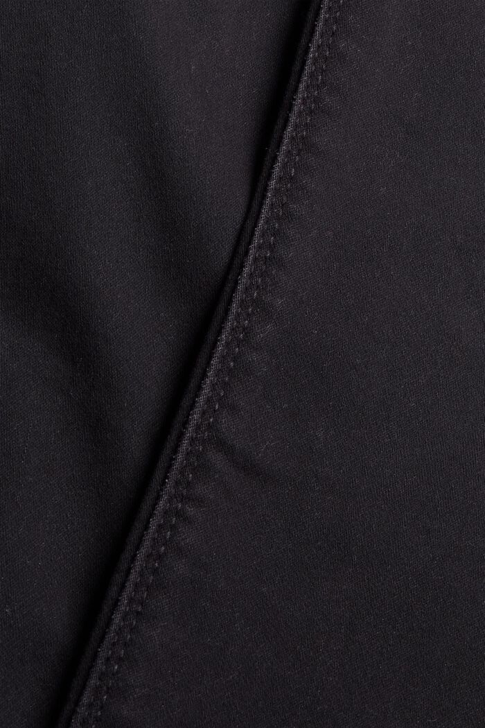 Svarta jeans i bekväm joggingkvalitet, BLACK DARK WASHED, detail image number 4
