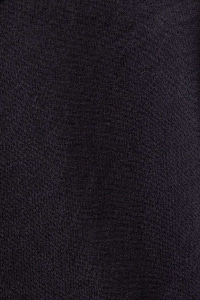 Långärmad T-shirt med rund ringning, BLACK, detail image number 5