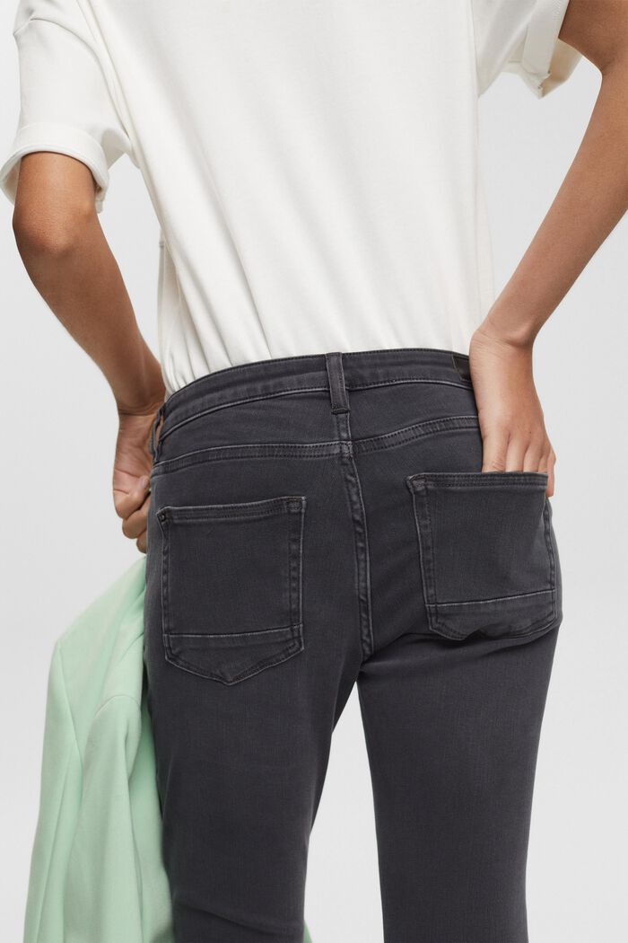 Jeans med knappslå, GREY DARK WASHED, detail image number 4