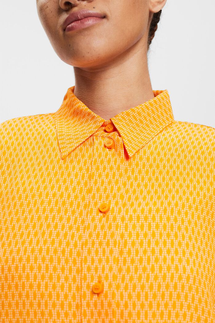 Mönstrad button down-skjorta, NUDE, detail image number 1