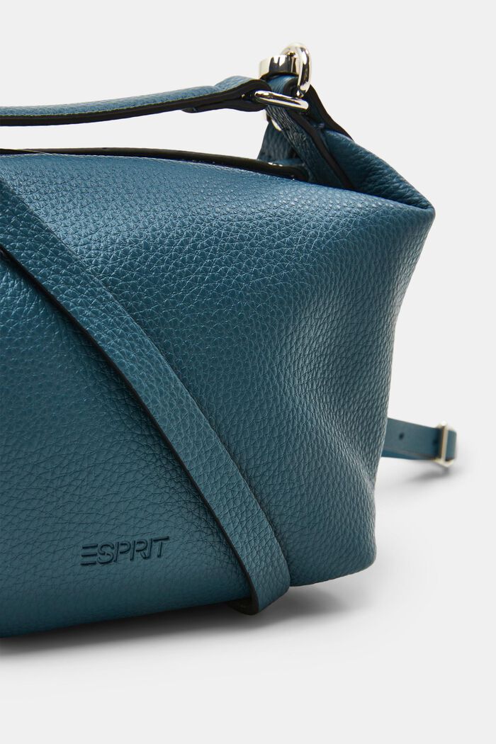 Miniväska i veganskt läder, PETROL BLUE, detail image number 1
