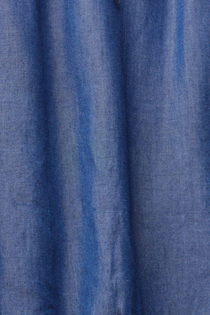 Av TENCEL™: Halterneck-linne i denimlook, BLUE MEDIUM WASHED, detail image number 4