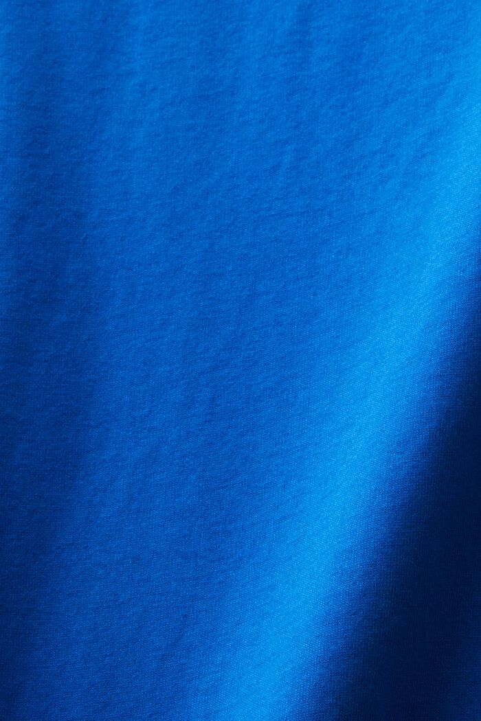 Långärmad topp med smal passform och rund ringning, BRIGHT BLUE, detail image number 5