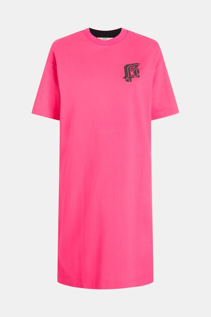 Neon Pop T-shirtklänning, PINK, overview