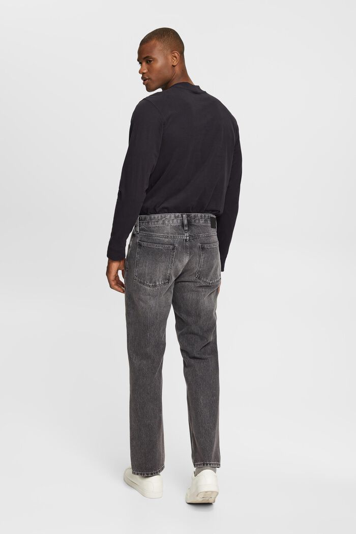 Jeans med raka ben, GREY MEDIUM WASHED, detail image number 5