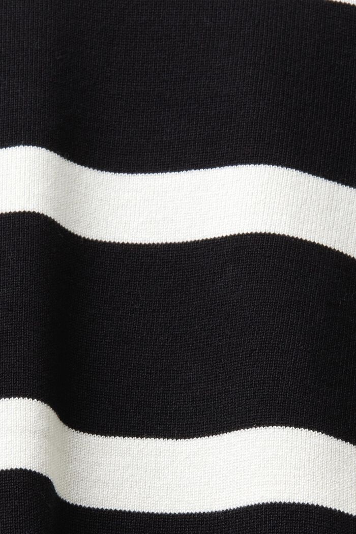 Randig tröja med rund ringning, NEW BLACK, detail image number 5