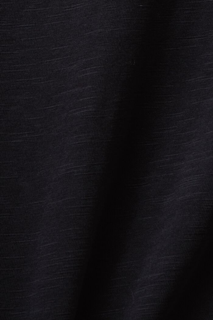Långärmad jersey-T-shirt, 100% bomull, BLACK, detail image number 5