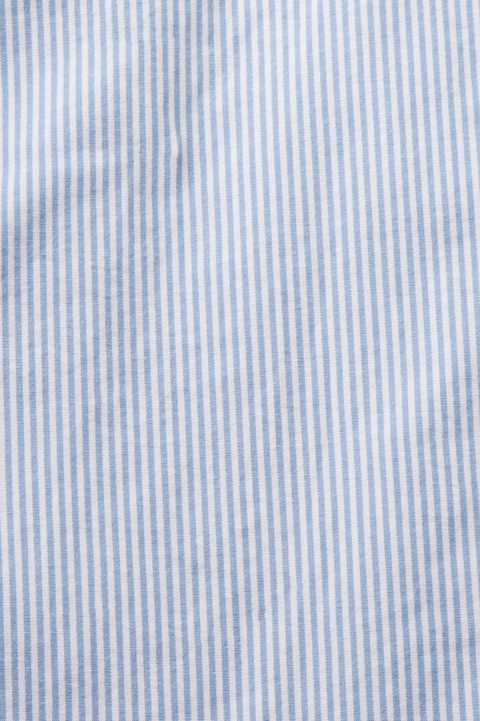 Randig skjorta i bomullspoplin, LIGHT BLUE, detail image number 5