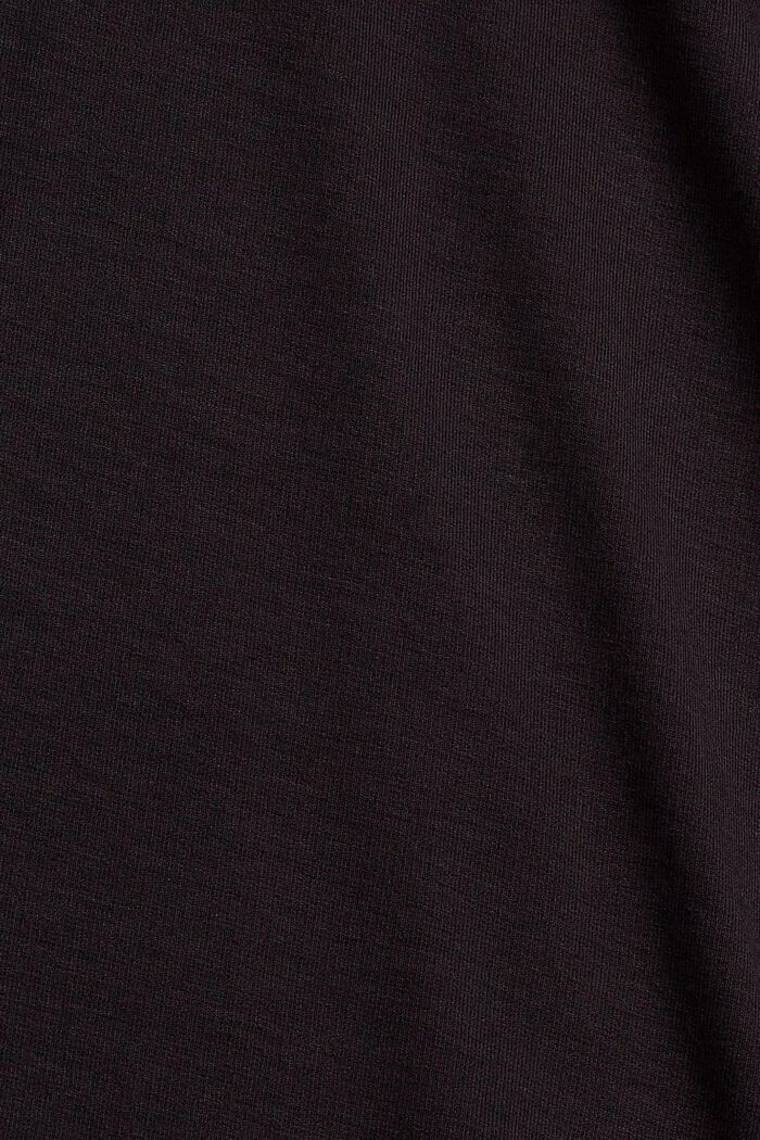 Lätt sweatshirt, LENZING™ ECOVERO™, BLACK, detail image number 4