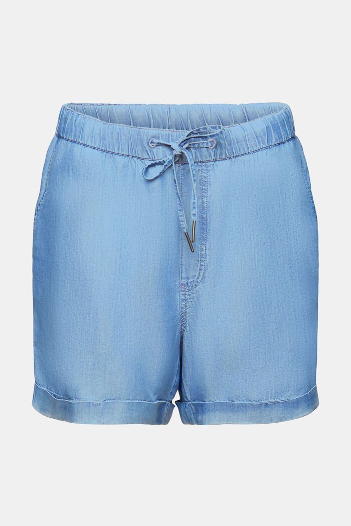 Av TENCEL™: shorts i denimlook, BLUE MEDIUM WASHED, detail image number 7