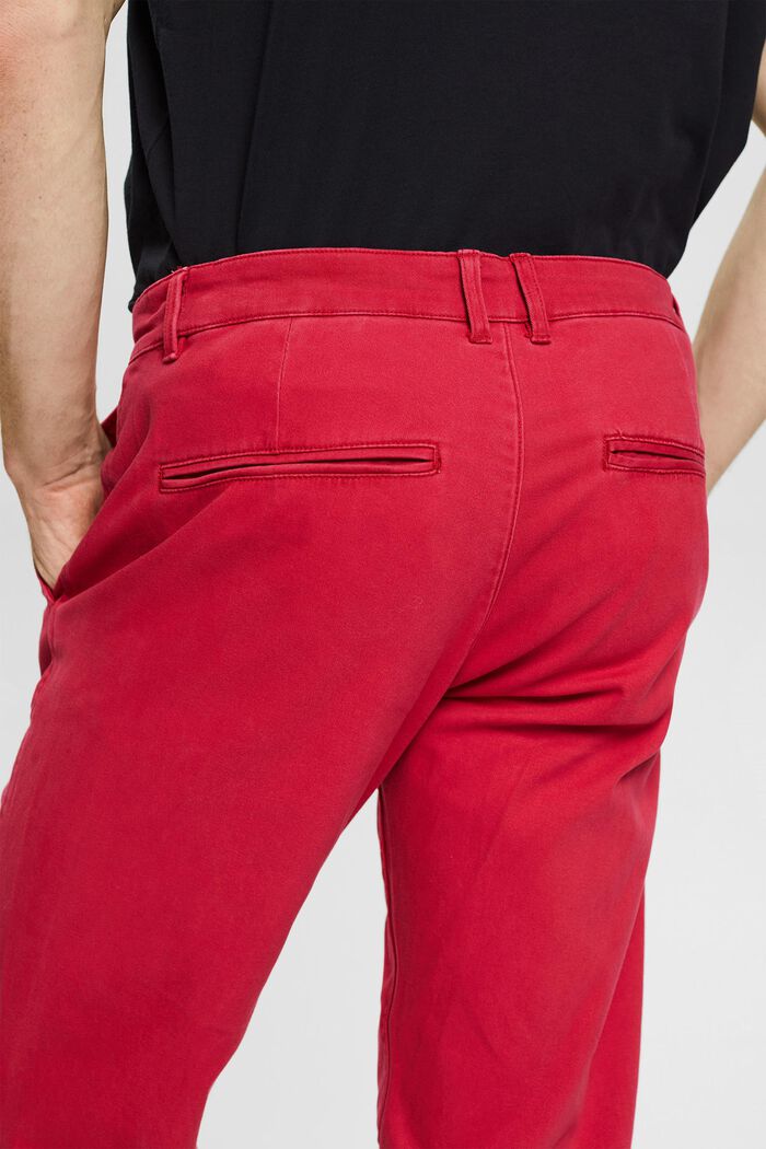 Chinos i bomull, RED, detail image number 0