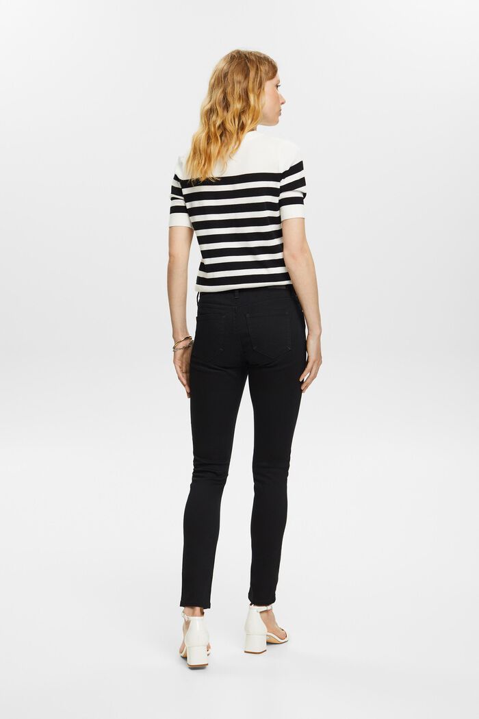 Skinny-jeans med mellanhög midja, BLACK RINSE, detail image number 2