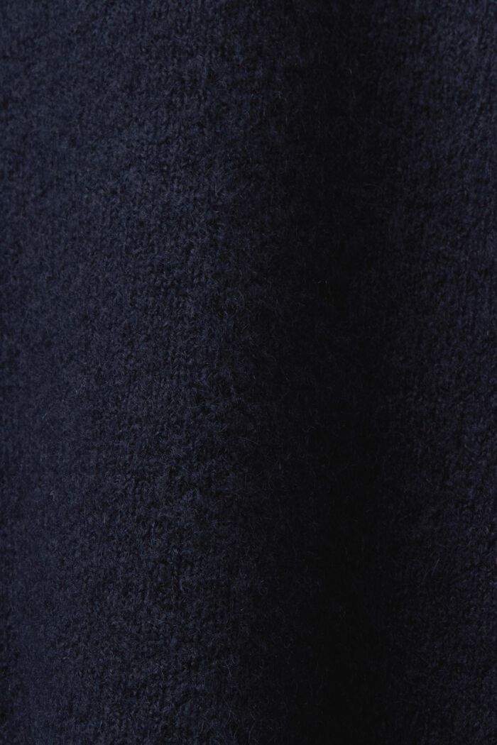 Stickad tröja med vid ärm, NAVY, detail image number 5