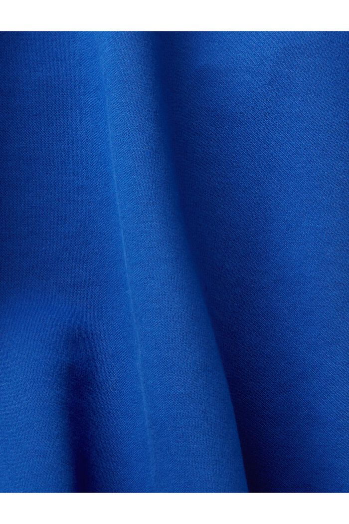 Sweathuvtröja med mjuk känsla, ekobomullsmix, BRIGHT BLUE, detail image number 4