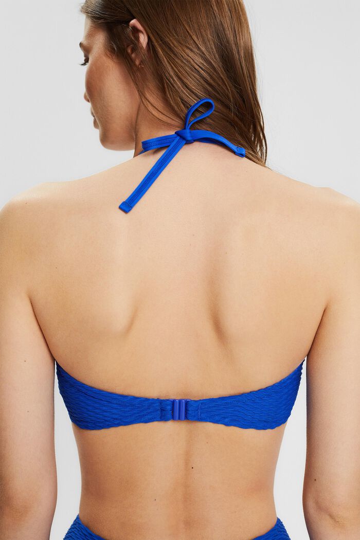 Vadderad bandeauöverdel med flexibla axelband, BRIGHT BLUE, detail image number 4