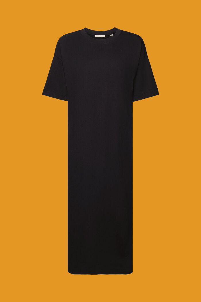 T-shirtklänning i midilängd, BLACK, detail image number 6