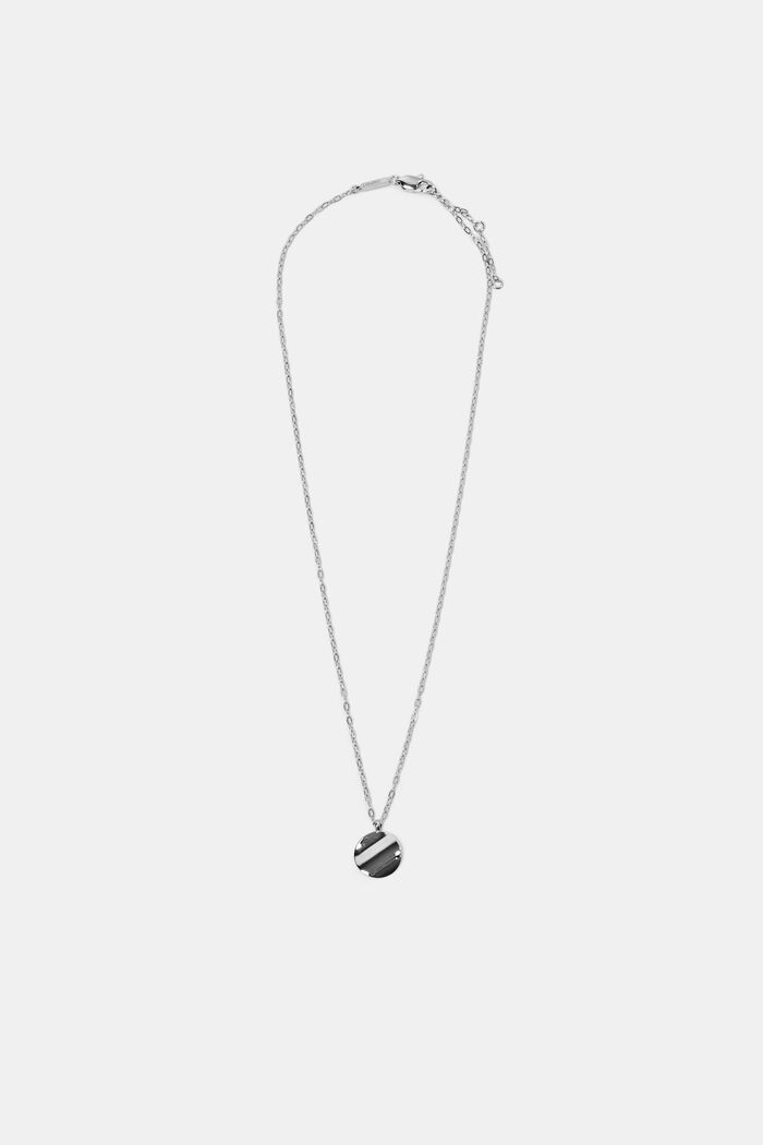 Halsband med hänge, rostfritt stål, SILVER, detail image number 0