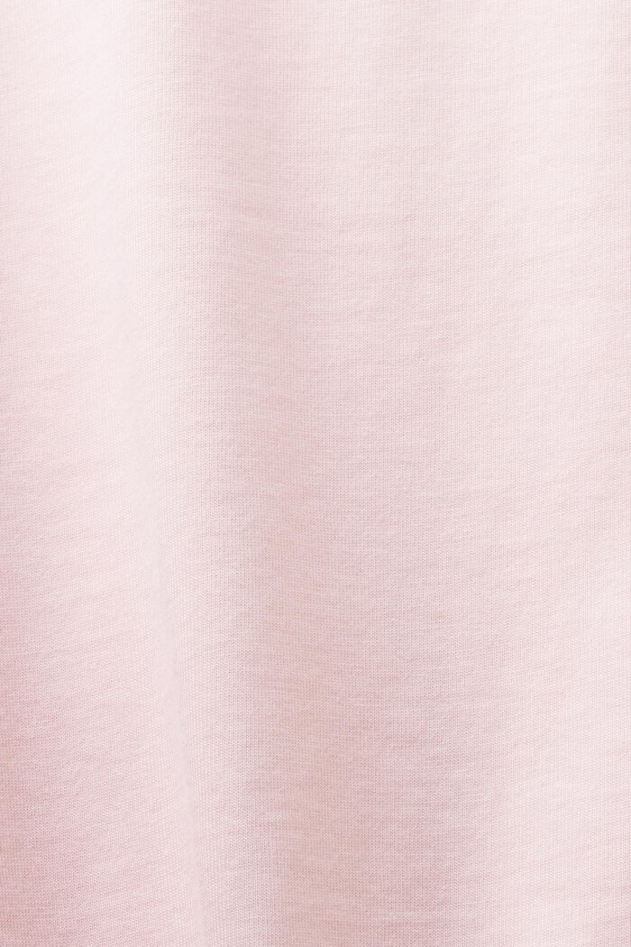 T-shirt i pimabomull med tryck, unisexmodell, PASTEL PINK, detail image number 7