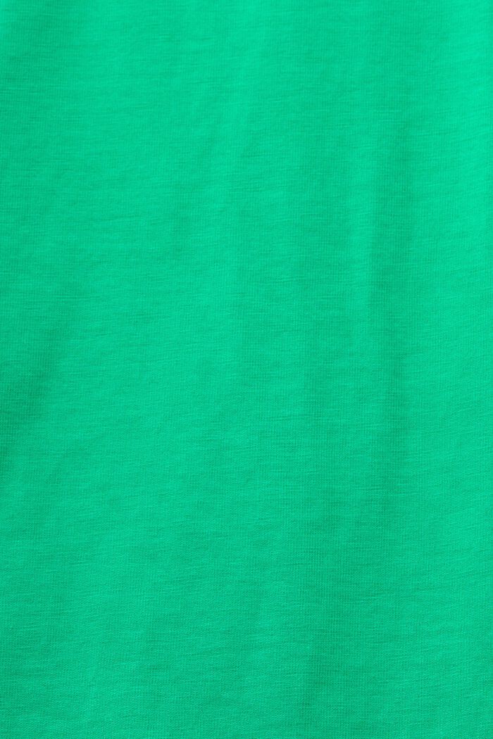 Jersey-T-shirt i ekologisk bomull, GREEN, detail image number 5
