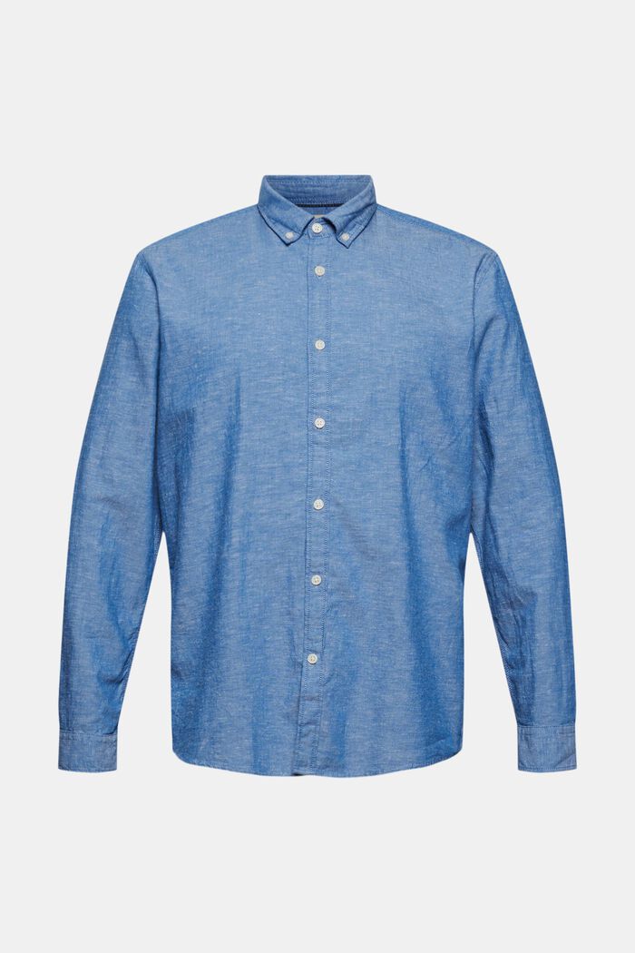 Linne/ekologisk bomull: button-down-skjorta