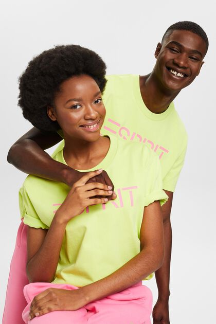 T-shirt i bomullsjersey med logo, unisexmodell