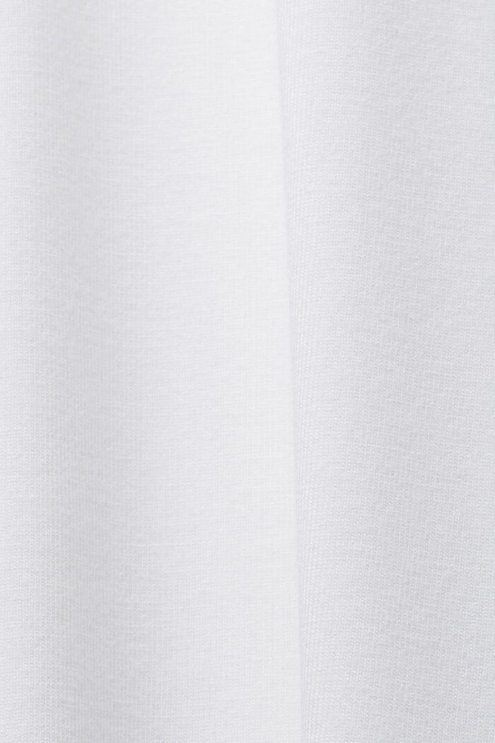 Blus med puffärm och hålbrodyr, WHITE, detail image number 7