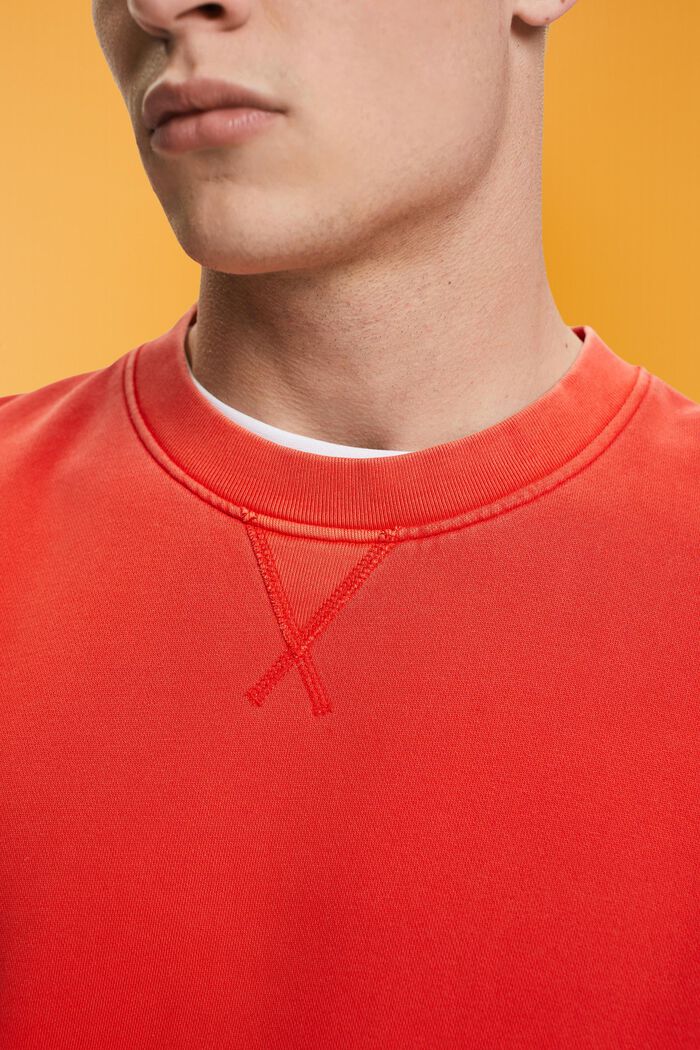 Enkel sweatshirt med normal passform, RED, detail image number 2