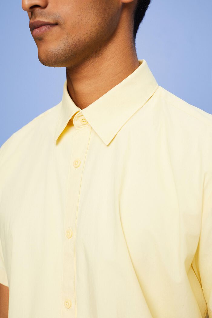 Kortärmad button down-skjorta, LIGHT YELLOW, detail image number 2