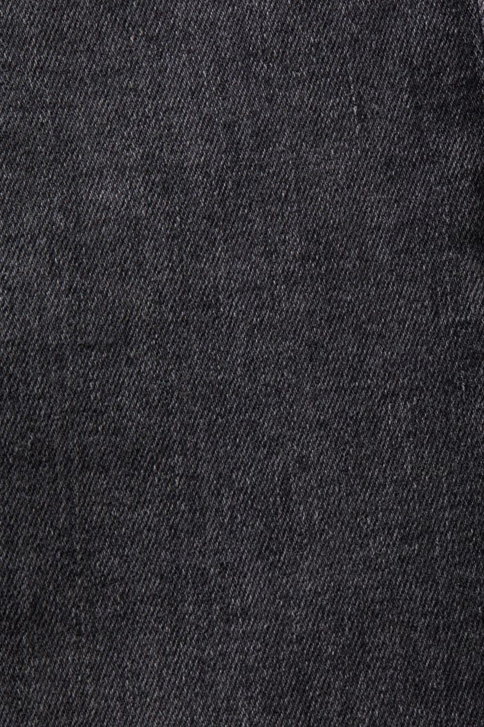 Smala jeans med medelhög midja, BLACK DARK WASHED, detail image number 6