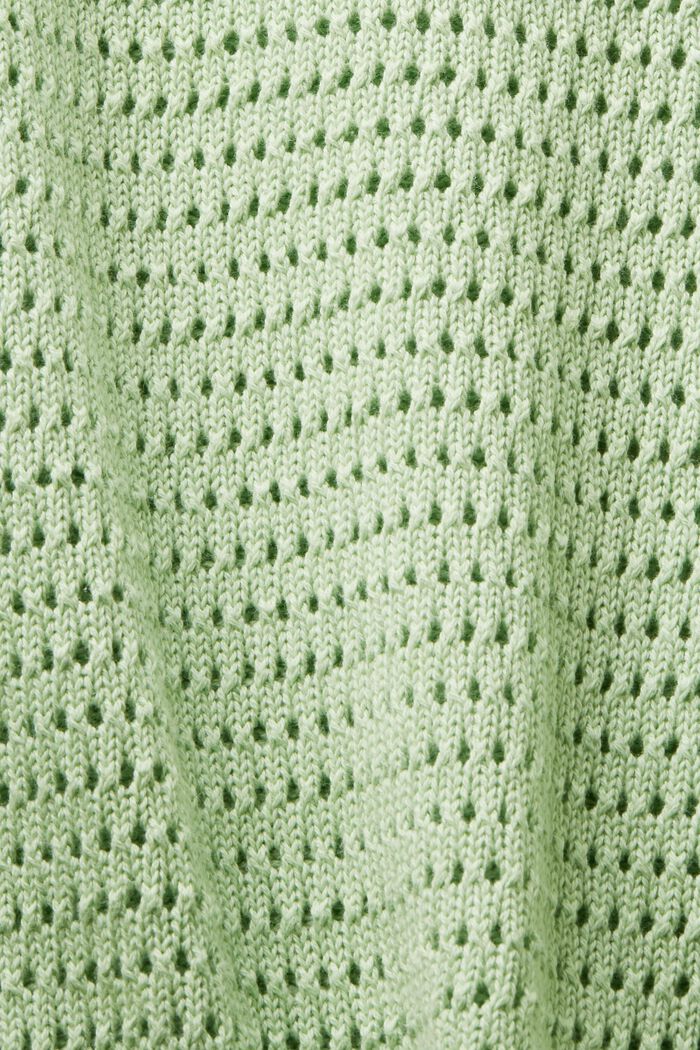 Kortärmad tröja i mesh, LIGHT GREEN, detail image number 5