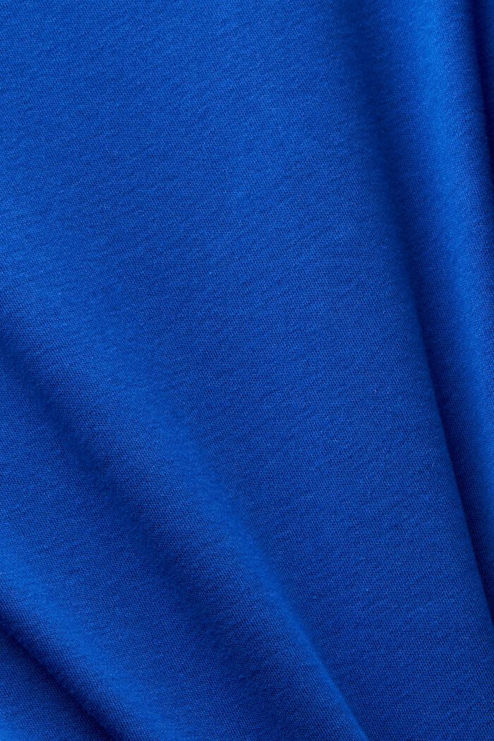 Kortärmad T-shirt med rund ringning, BRIGHT BLUE, detail image number 4